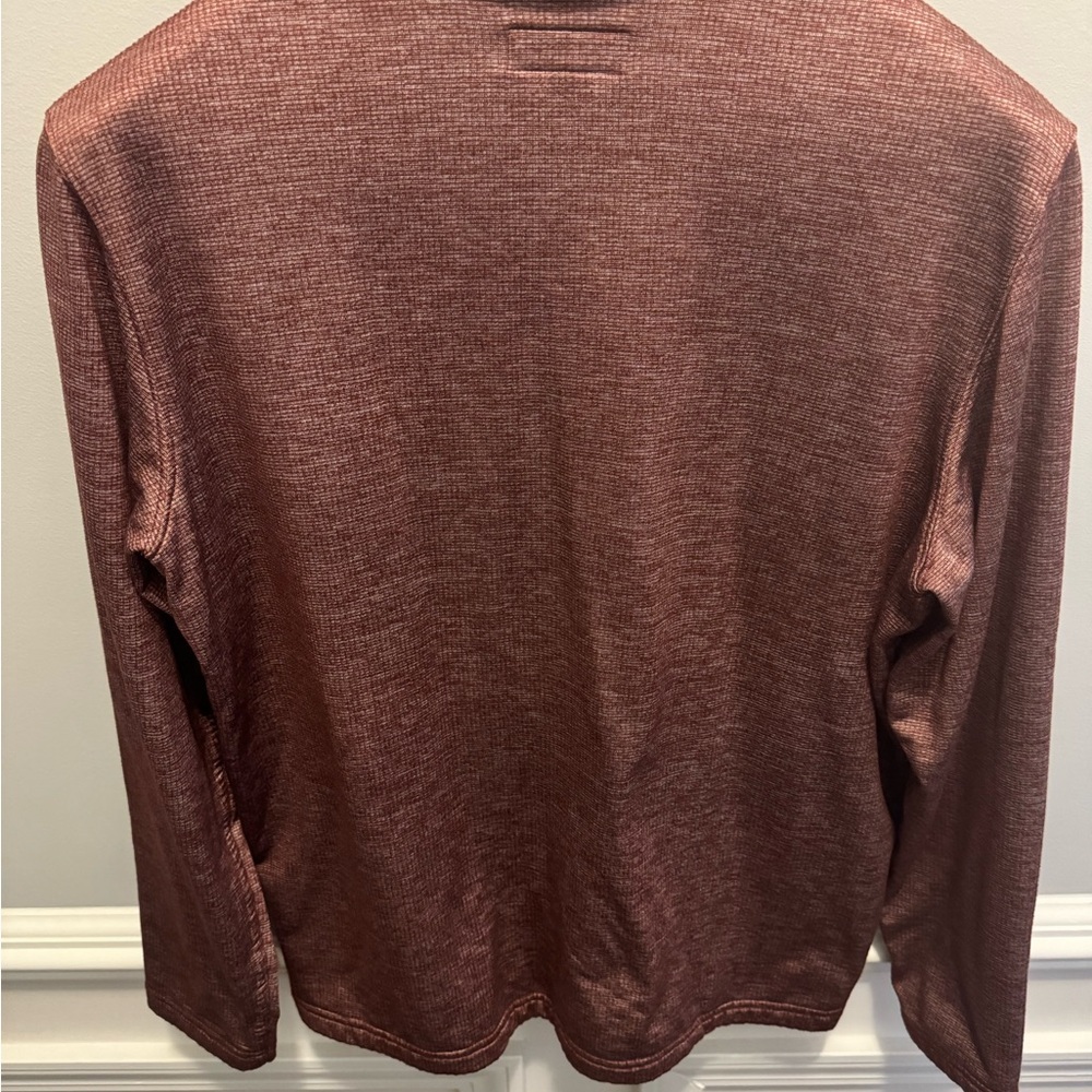 Johnston & Murphy Men's Zip Up Sweater - Rich Brown - Picture 6 of 6